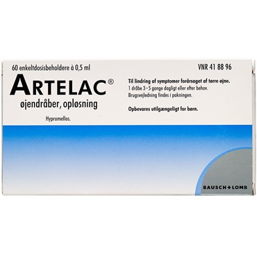 Billede af Artelac 3,2 mg/ml 30 ml Øjendråber, opløsning, enkeltdosisbeholder