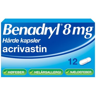 Billede af Benadryl 8 mg 12 stk Kapsler, hårde