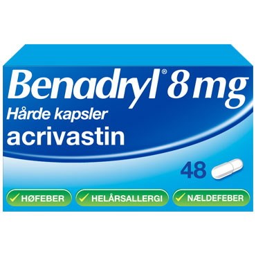 Billede af Benadryl 8 mg 48 stk Kapsler, hårde