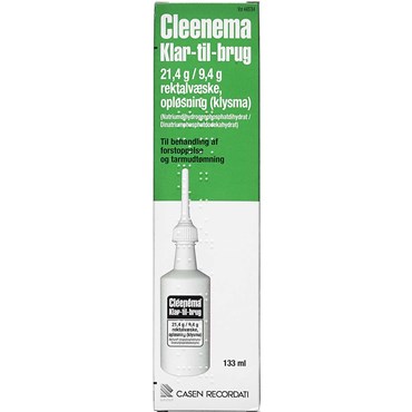 Cleenema Klar-til-brug Håndkøb, apoteksforbeholdt 1 stk Rektalvæske, opløsning thumbnail