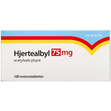 Pygmalion badminton tankevækkende Hjertealbyl 75 mg, 100 stk Enterotabletter Teva (søborg) | Apopro.dk