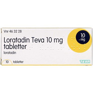 Køb Loratadin "Teva" 10 mg 10 stk Tabletter | Teva | Apopro.dk