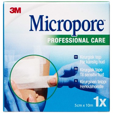Micropore Sårplaster Uden Dispenser 5cmx10cm thumbnail