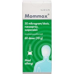 Mommox 50 mikrogram/dosis 60 dosis Næsespray, suspension | Apopro.dk