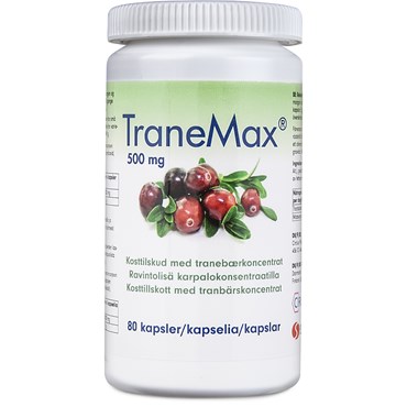 Billede af Tranemax tranebær ekstrakt Kosttilskud 80 stk
