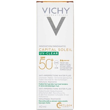 Køb Vichy Soleil UV-Clear Matterende Solcreme til | Apopro.dk